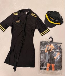 Sexy Pilot Captain Halloween Costume Women small