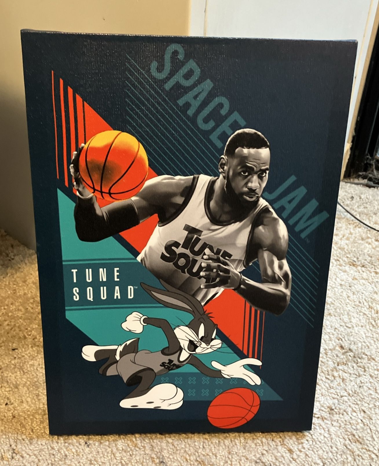 LEBRON JAMES Tune Squad Space Jam BUGS BUNNY Wall Mount