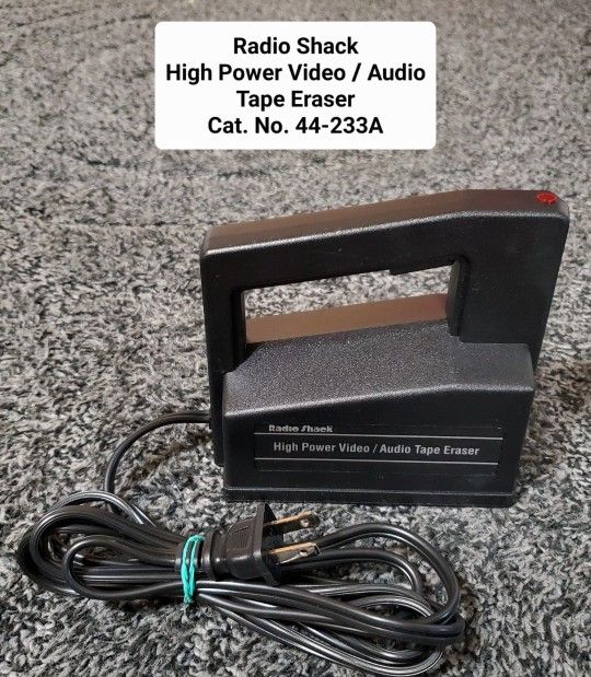 Vintage Radio Shack Realistic 44-233 High Power Video / Audio Tape Eraser TESTED