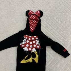Girls Minnie Hoodie Size M