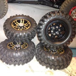 Crawler Tires And Rims Brand New With Weight Rings I Installed 