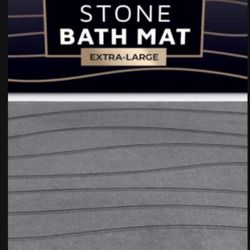 della Premium Stone Bath Mat - Luxurious Quick Drying Diatomite Bathstone for Bathroom Floor - Modern Super Absorbent Diatomaceous Earth Shower Mat, W
