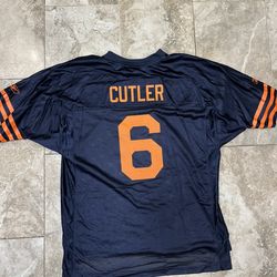 Chicago Bears Jay Cutler #6 Reebok Football NFL Throwback Jersey  Men's XL