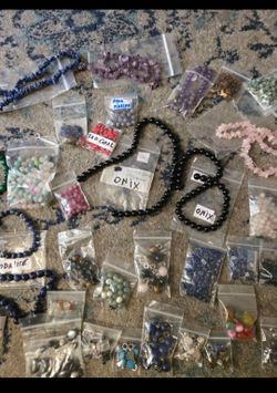 Beads Beads Beads genuine stones onyx malachite rose quartz Carnelian and more brand new Culver City