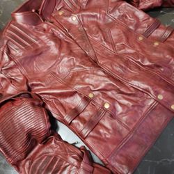 Burgundy Pure Leather JACKET GALAXY 3
