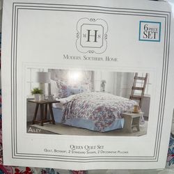 6pcs Brand New Queen Quilt Set