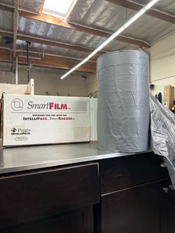 Pregis Intellipack Smart Film 19"x 3150' .95mil Silver Centerfold Sheeting