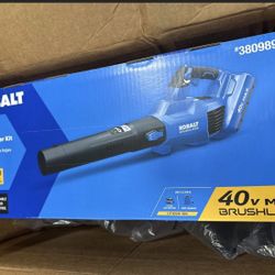 Kobalt Gen4 40-volt 520-CFM 120-MPH Battery Handheld Leaf Blower 4 Ah (Battery and Charger Included)