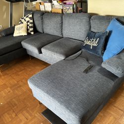 2 Piece sofa Set/ Can Be Separated /Gold Tone 