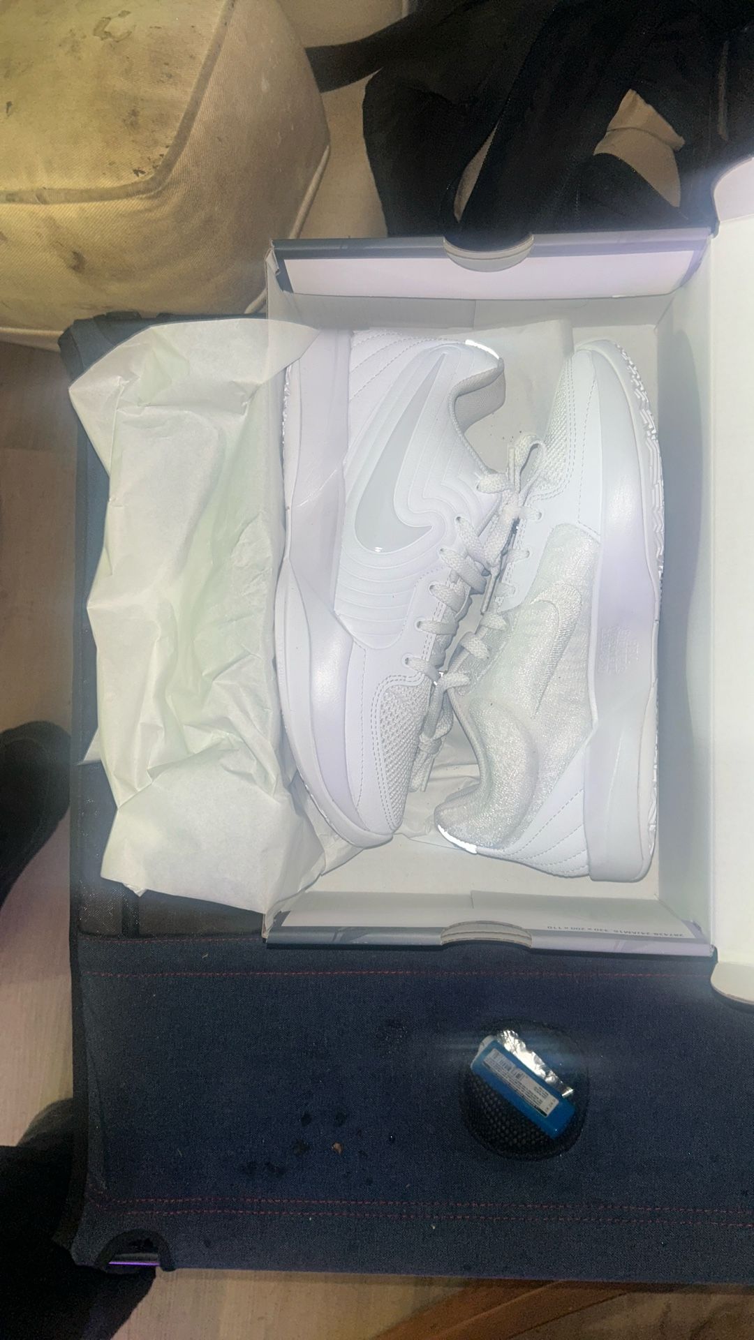Ja 2 Morant 2s White On White Nikes Men's 6.5