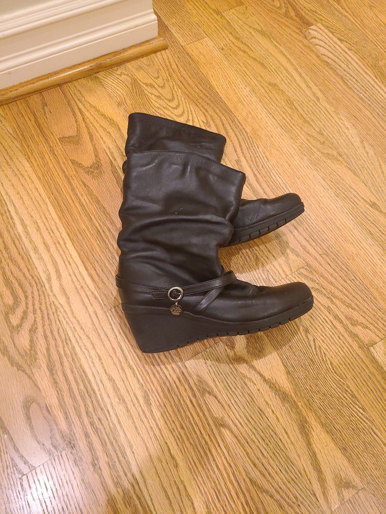 Women Leather Boots Size 7