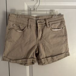 Levi's Tan Rolled Hem Denim Shorts size 4