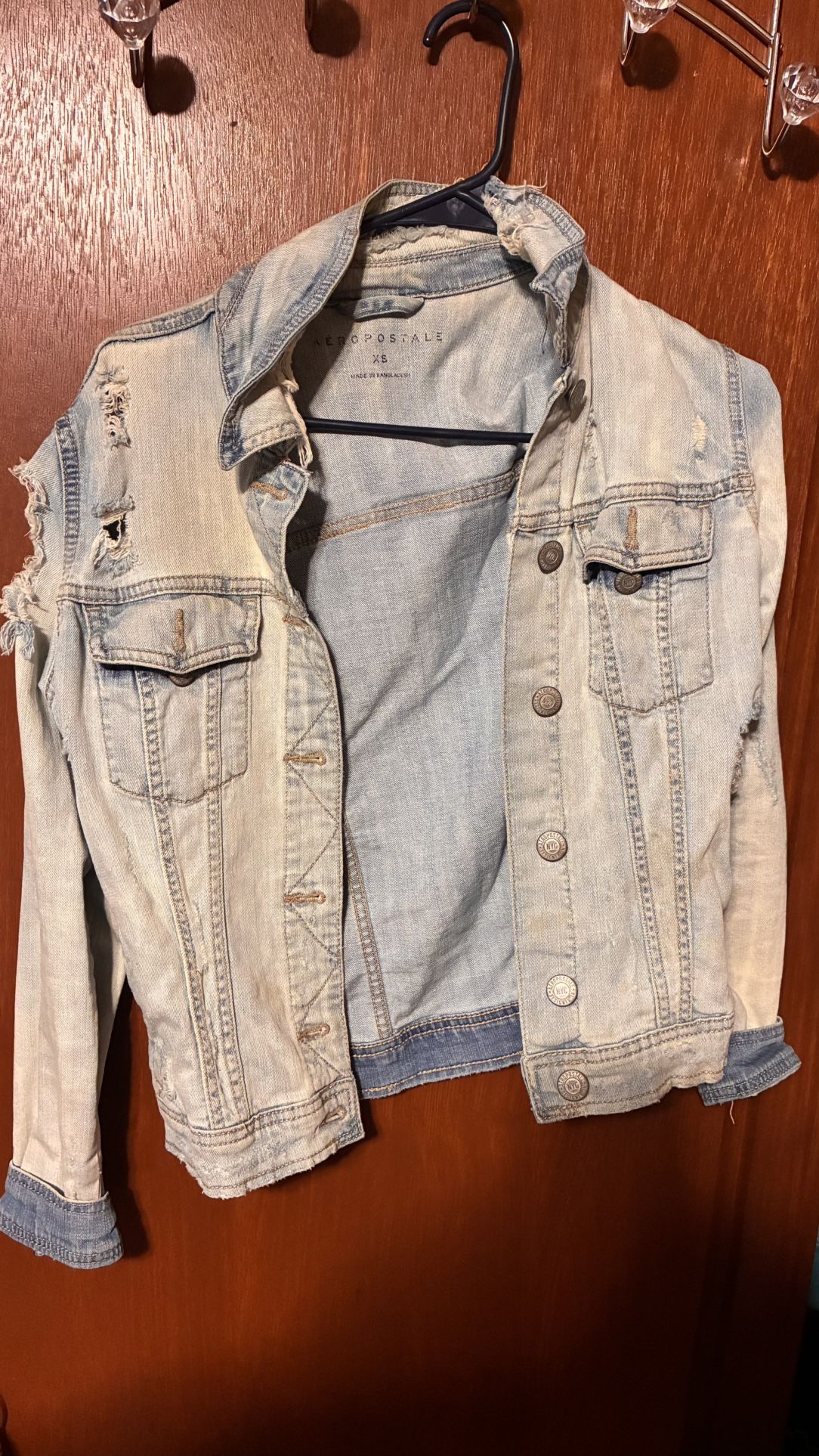 Aeropostale Distressed Jean Jacket