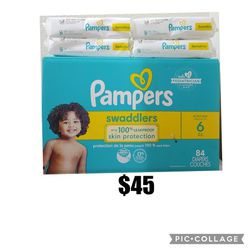 Pampers Size 6 And Wipes