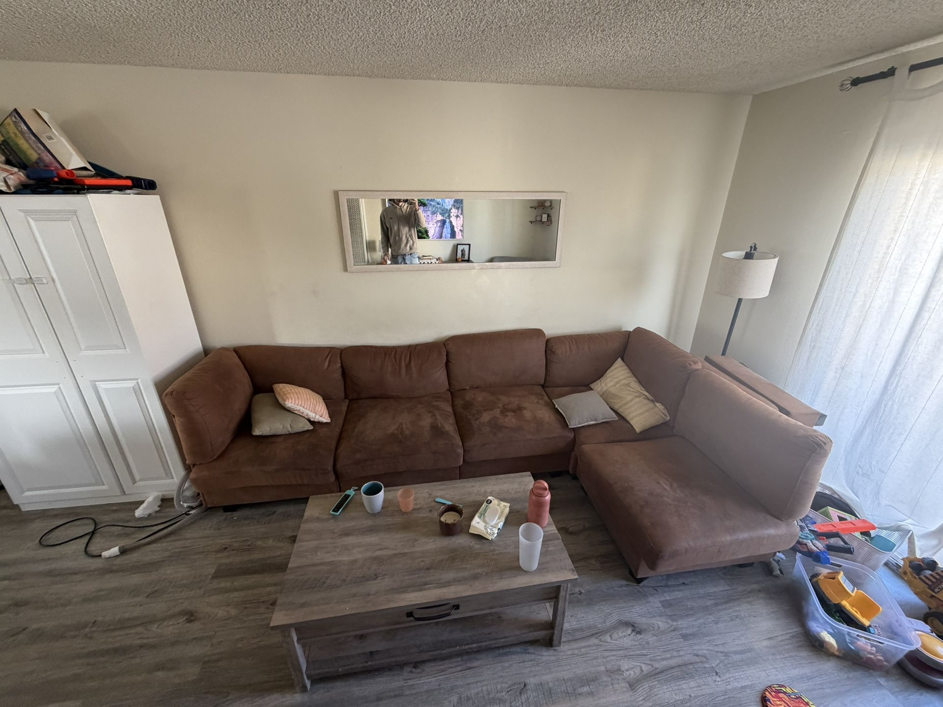 Modular 5 Seater Couch + Ottoman 