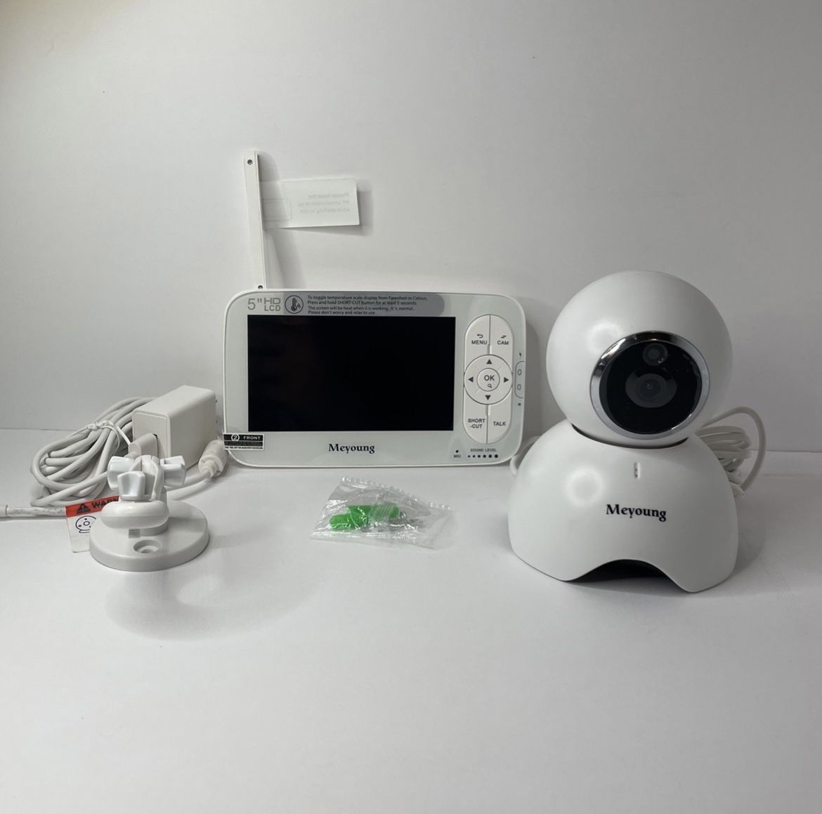Baby Monitor With 5” HD LCD Handheld Screen (Two-Way Talk,Night Vision,Temperature Monitor, Sound Detection, Five Lullabies, 900ft (No Wifi Needed)