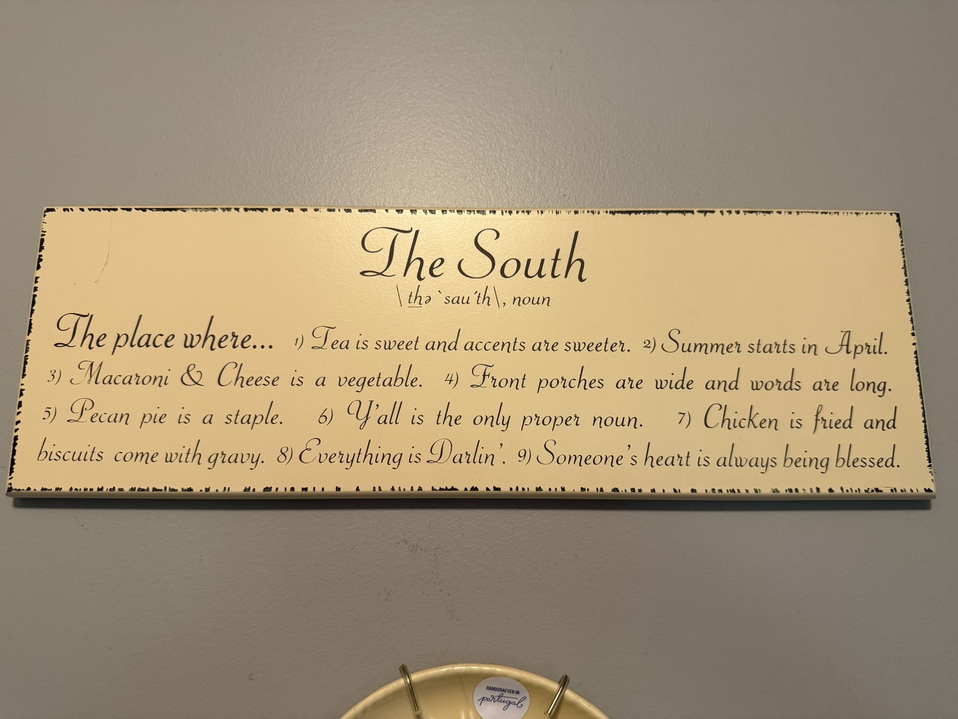 Sign “The South”
