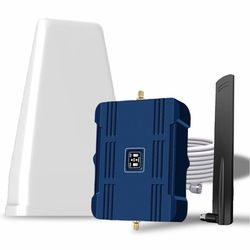 Cell Phone Booster for Home & Multi-Room,Up to 2,500 sq ft,Cell Phone Signal Booster for Band 5/12/13/17,Boost 5G 4G Data for All U.S. Carriers FCC Ap