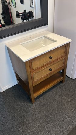 Bathroom Vanity with Sink and Drawers