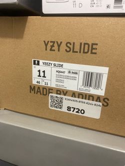 neon yeezy slides
