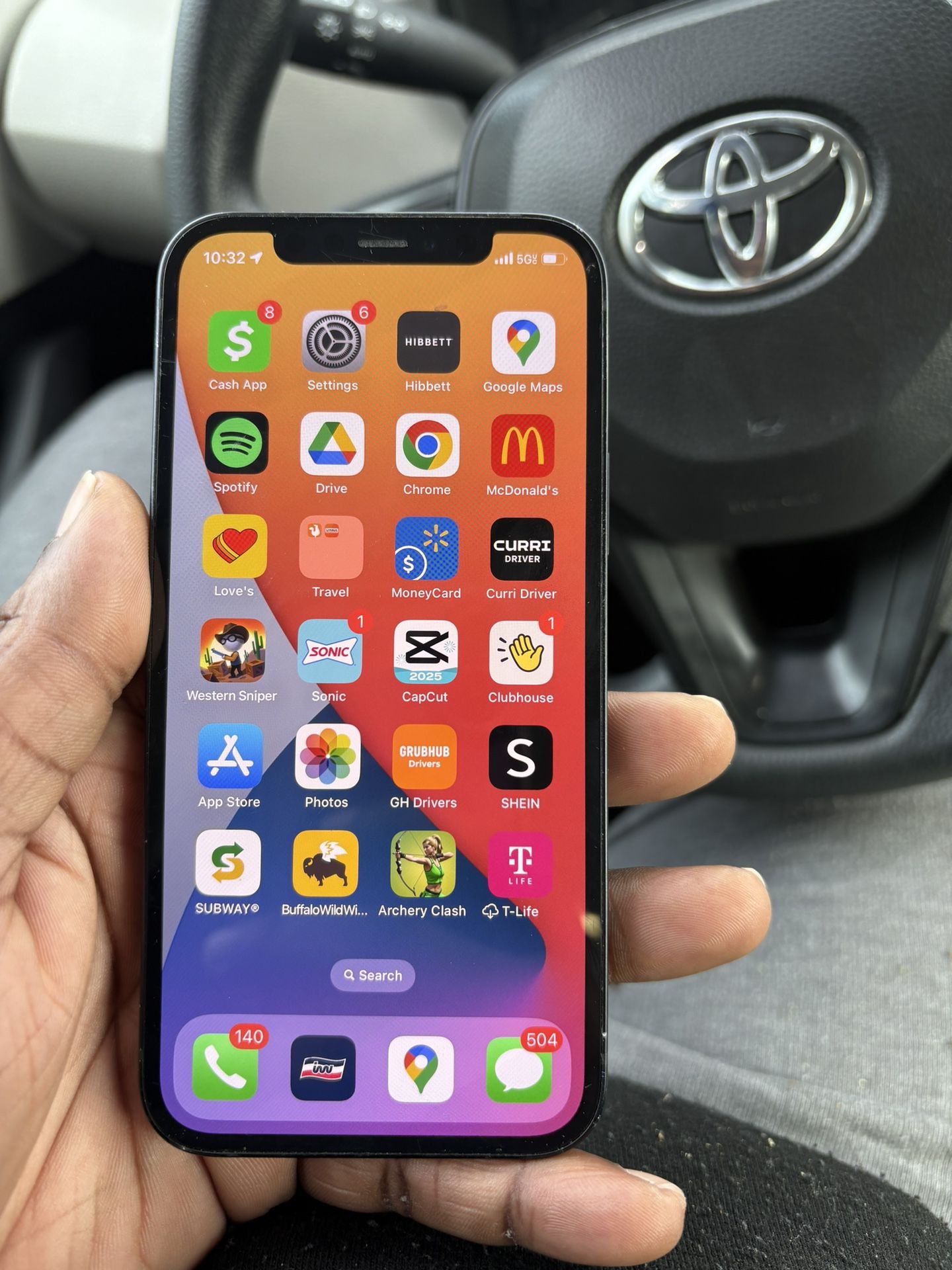 iphone with Tiktok & Capcut 