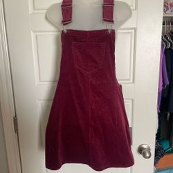 Corduroy overall dress