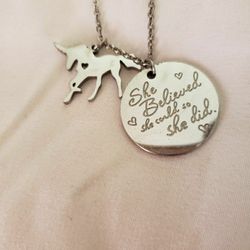 Necklace with Unicorn Pendant