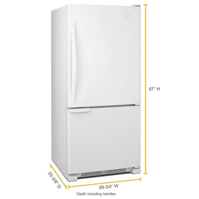 White Refrigerator With Deep Freezer