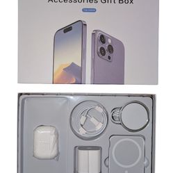 Apple Accessories Mag Safe Battery Pack, Ear Buds, Mag Safe Charger Cable, Charger Block And USB C Cable