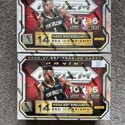 2020-21 Panini NBA Prizm Basketball Mega Box (Red Ice Prizms)