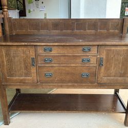 Genuine Stickley Sideboard. Could Use Refinishing.
