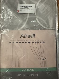 Airwill Full Blackout Curtains 96 Inches Long 2 Panels, Grommet Top Window Treatment Drapes with Circle Geometric Pattern (52 x 96 Inch, 2 Panels, Bei