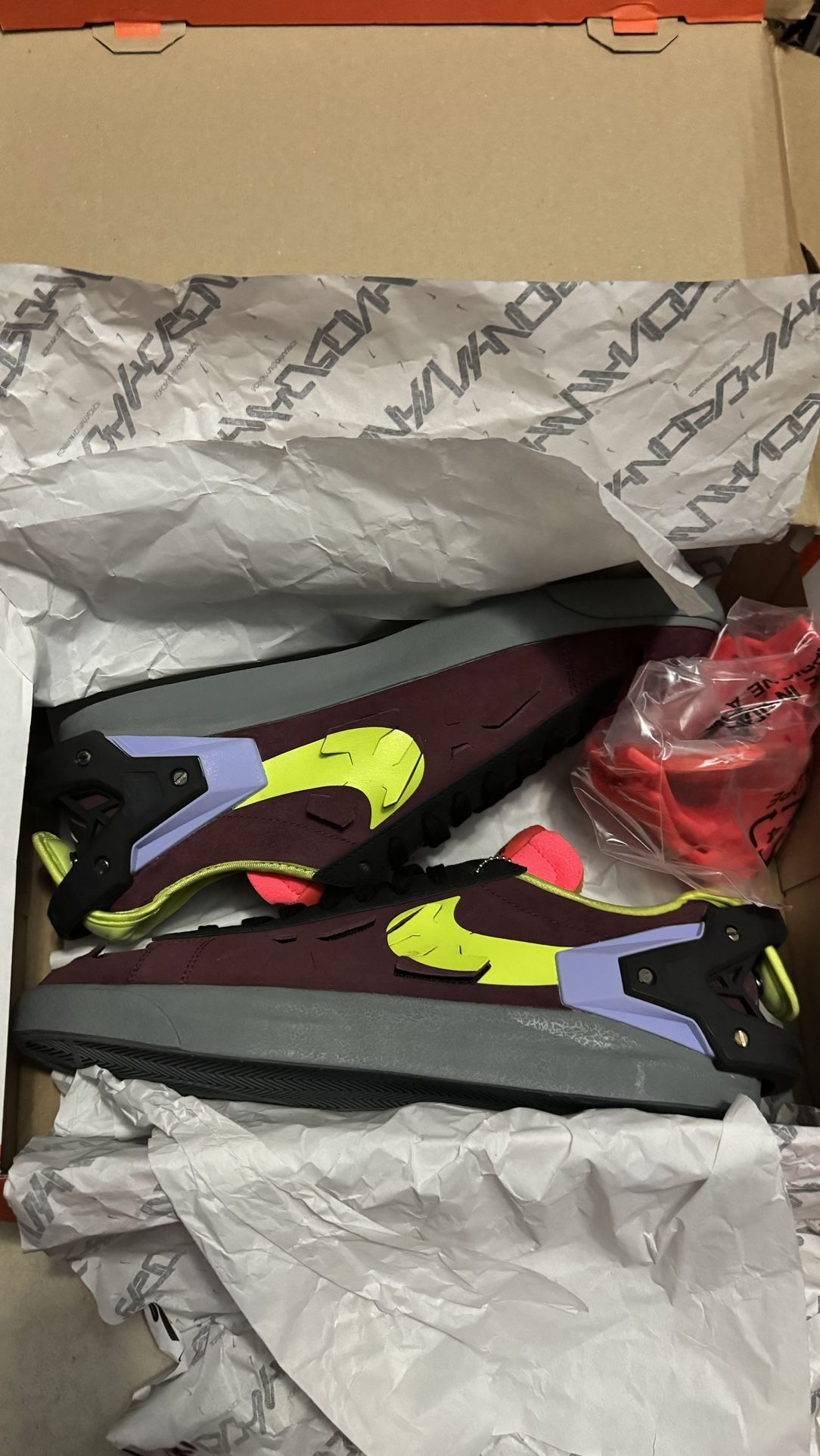 Nike Blazer Low Acronym Night Maroon Size