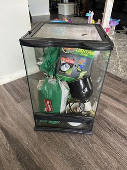 Rectangle 18” Aquarium For Reptiles