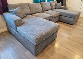Corduroy Sectional Sofa U-Shape (new in the box 📦)