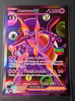 Mewtwo ex - 157/128 - 30th Celebration Pokemon Card - Single