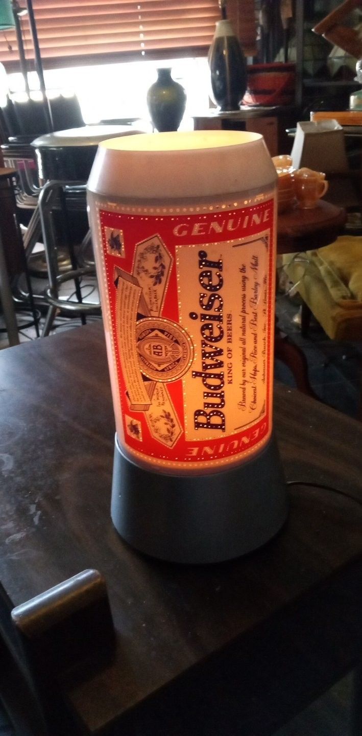 Budweiser Rotating Lamp (Works) Negotiable Price!!!
