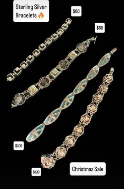 Antique Sterling Silver Bracelets For Men And Women 