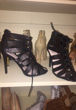 lace up heels size 10