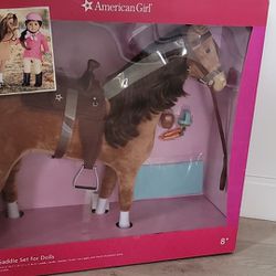 AmericanGirl Horse With Saddle Pad And Tote Bag