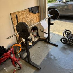 Ajustable Squat Rack And Bench 