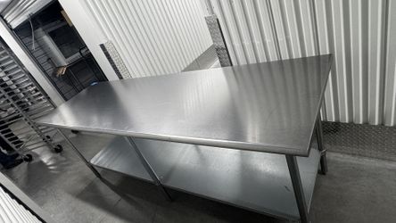 96” x 30” DUKE Model Stainless Steel Commercial Work Table - RESTAURANT EQUIPMENT 