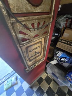 Wooden Storage Gas Pump