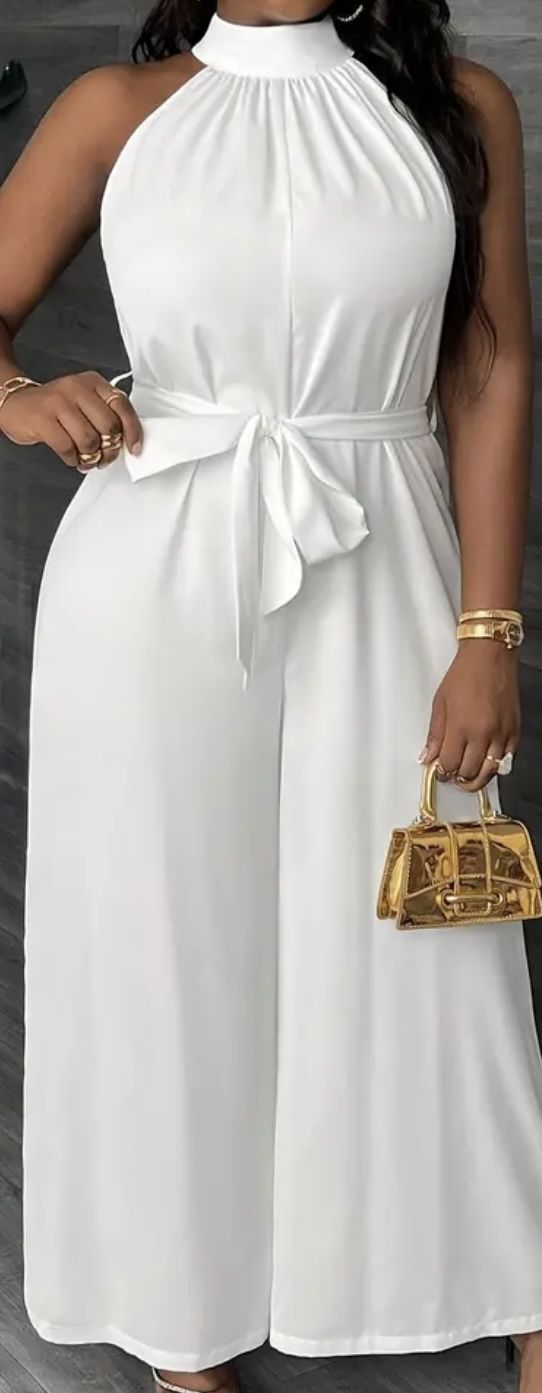 White Jump Suits