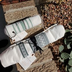 Hearth And Hand Table Runner And  Flour Cloth Towel Set