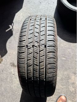 1 tire 205-55-17 Continental Run Flat 90% Tread Life For $75 Mounted And Balanced