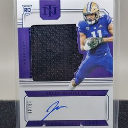 2024 National Treasures- Jalen McMillan Rookie Patch Auto Blue /49 RC RPA