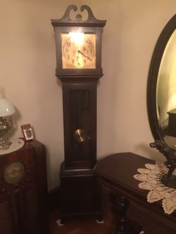Antique mahogany grandfather Clock.