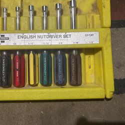 English Nut driver Set