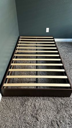 Twin bed frame 76”x40” with free Bamboo mattress